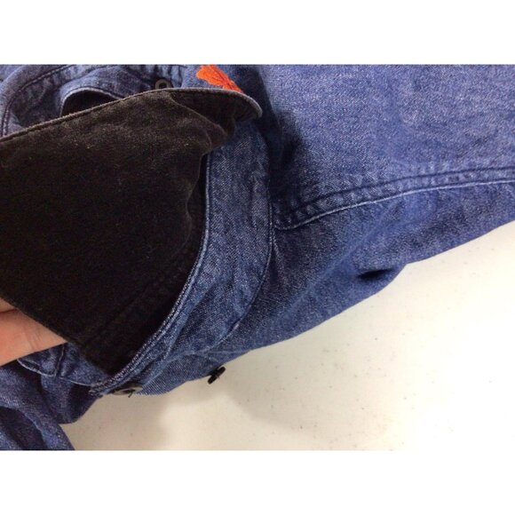 Style Studio Denim Jean Shirt Reversible Collar Womens 2X - Picture 7 of 7